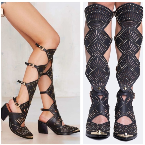 Jeffrey Campbell Shoes - FINAL Jeffrey Campbell Harwick Knee High Boots 9